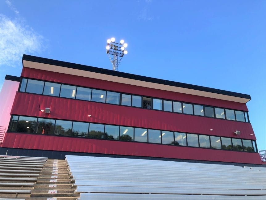 Marshall ISD Press Box renovations - Transet Co. | Marshall, TX